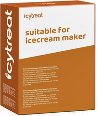 Icytreat Pints with Storage Lids Suitable for IcyTreat Ice Cream Maker X2